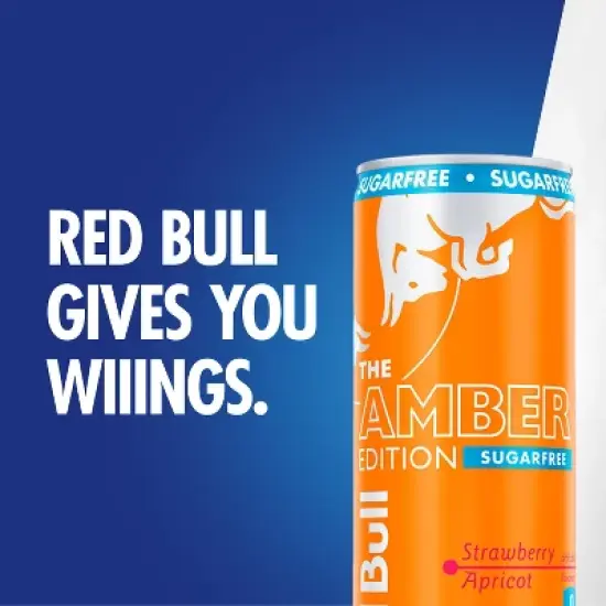 Red Bull Sugar Free Amber Edition Energy Drink - 4pk/8.4 fl oz Cans image {3}
