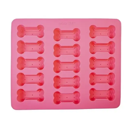 American Pet Supplies Set of Dog Bone and Paw Print 3 in 1 Silicone Baking Treat Trays image {3}