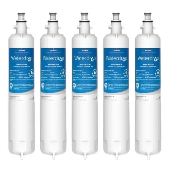 Waterdrop 5pk WD-F19C Replacement for GE RPWFE Refrigerator Water Filter image {7}