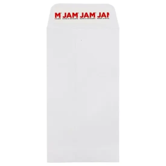 JAM PAPER #6 Coin Business Envelopes with Peel and Seal Closure - 3 3/8 x 6 - White - 50/Pack image {3}