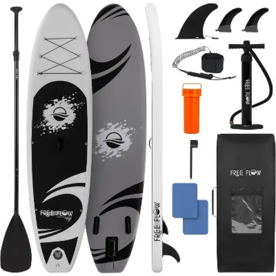Inflatable Stand-Up Paddleboard for Stability with Non-Slip Surface, Lightweight, Durable Design, 126'' x 32'' x 6'' image {1}