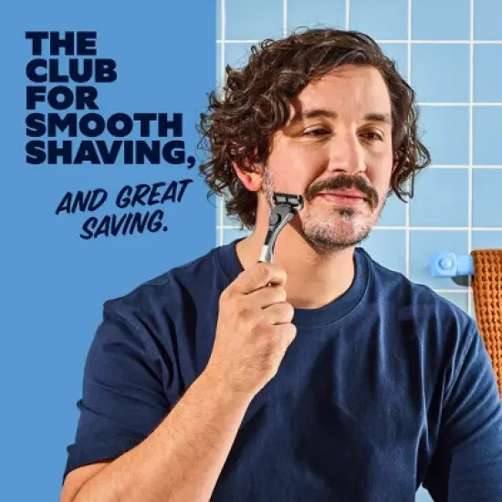 Dollar Shave Club 6-Blade Men's Razor Starter Set - 1 Handle + 2 Cartridges image {5}