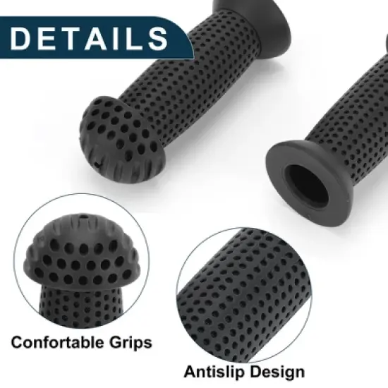Unique Bargains Child Bike Handlebar Grips Covers 3.94" Black 1 Pair image {3}