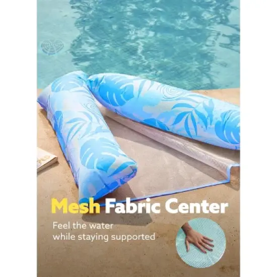 Joyfy Pool Floats, Inflatable Pool Water Hammock Floaties for Adults, 4-in-1 Multi-Purpose Pool Float Lounger for Lake Beach image {2}