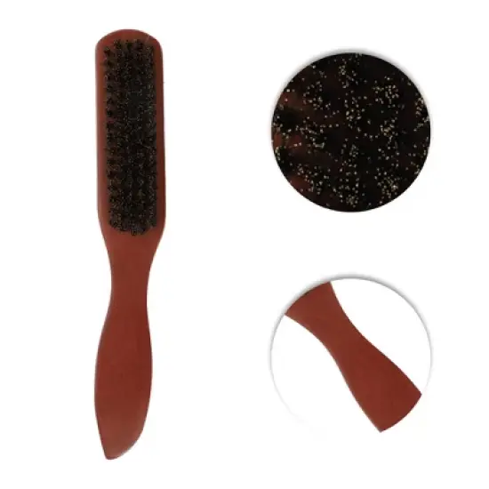 Unique Bargains Men's Detangling Beard Comb Umber 1 Pc image {2}