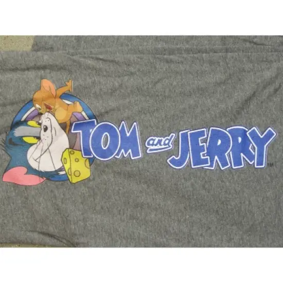 Tom and Jerry Classic Cartoon Characters Men's Charcoal Grey Sleep Pajama Pants image {1}