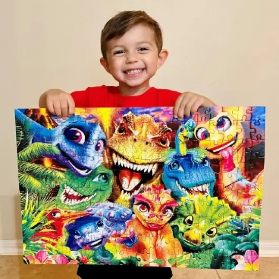 MasterPieces 200 Piece Jigsaw Puzzle for Kids - Dinosaur Chums - 14"x19" image {5}