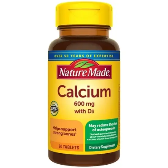 Nature Made Calcium 600 mg with Vitamin D3 Tablets - 60ct image {10}