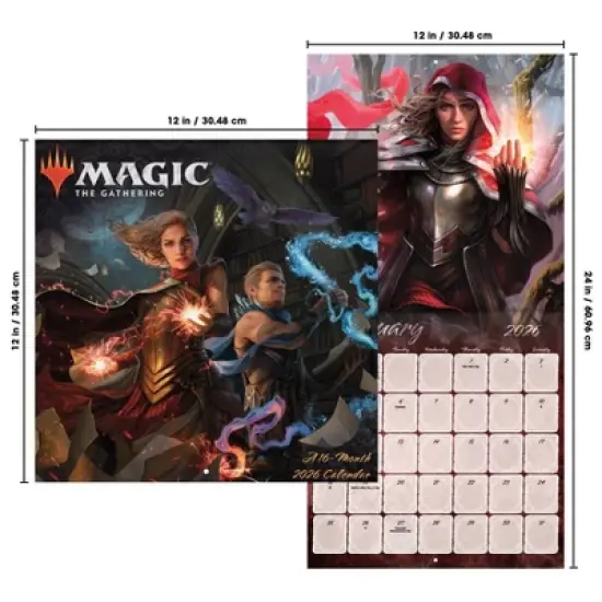 Trends International 2026 Magic the Gathering 12"x12" Wall Calendar image {6}