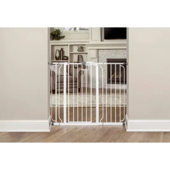 Regalo Extra Tall Wide Span Metal Walk Through Baby Gate image {2}
