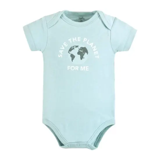 Touched by Nature Baby Organic Cotton Bodysuits, Planet Based image {4}