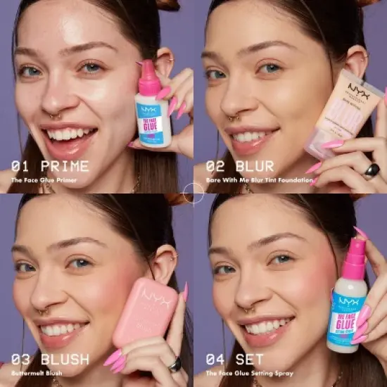 NYX Professional Makeup The Face Glue Makeup Setting Spray - 2 fl oz image {8}