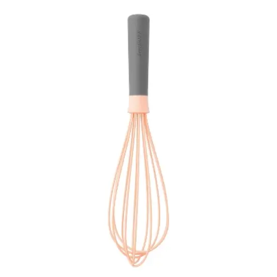BergHOFF Leo 11" Nonstick Silicone Whisk, Pink & Gray image {6}