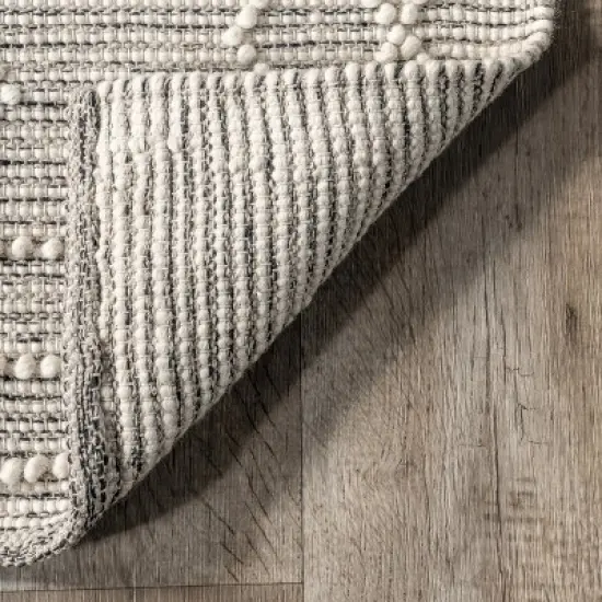 nuLOOM Lucile Moroccan Diamond Wool Area Rug image {6}