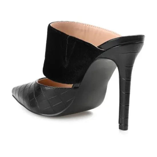 Journee Collection Womens Sutonn Mules High Stiletto Pointed Toe Pumps image {6}