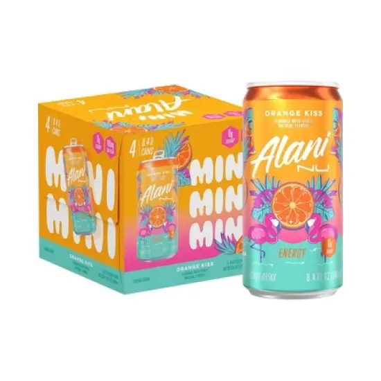 Alani Nu Orange Kiss Energy Drink - 4pk/8.4 fl oz Cans image {5}
