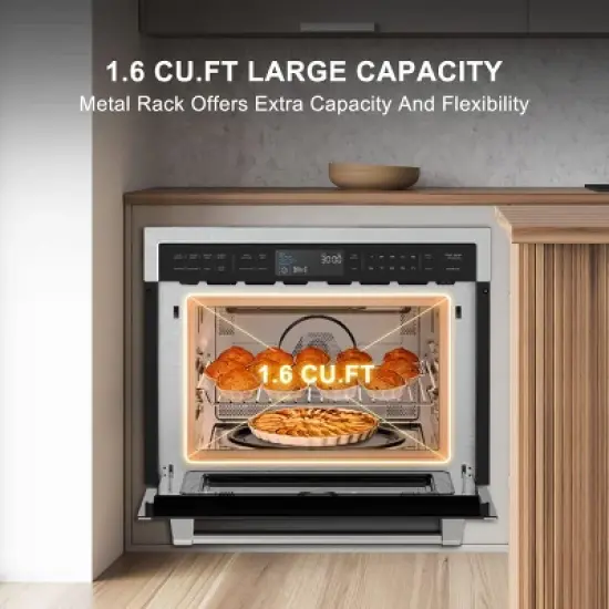 GASLAND 24" 1.6 Cu. Ft. 1000W Built-in Microwaves, Drawer, BMD1602S image {2}