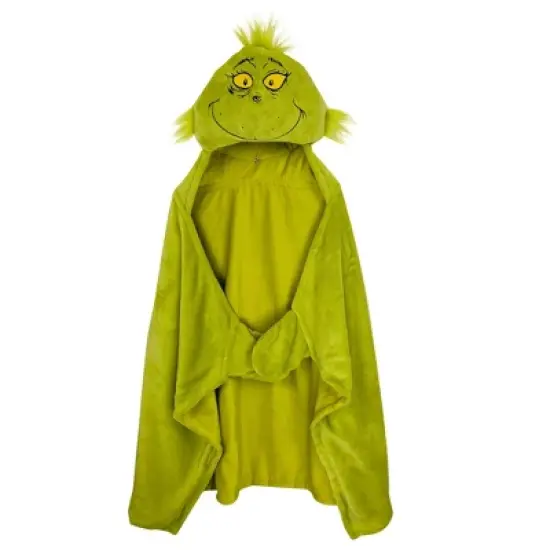 The Grinch Hooded Blanket image {1}