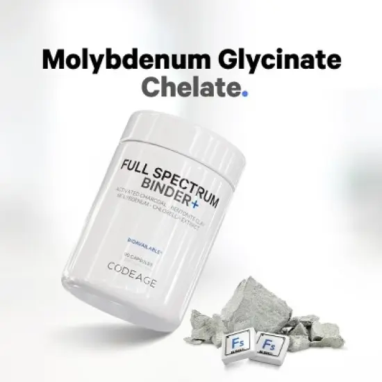 Codeage Binder + Activated Charcoal, Bentonite Clay, Molybdenum, Fulvic & Humic Acids - 90ct image {4}