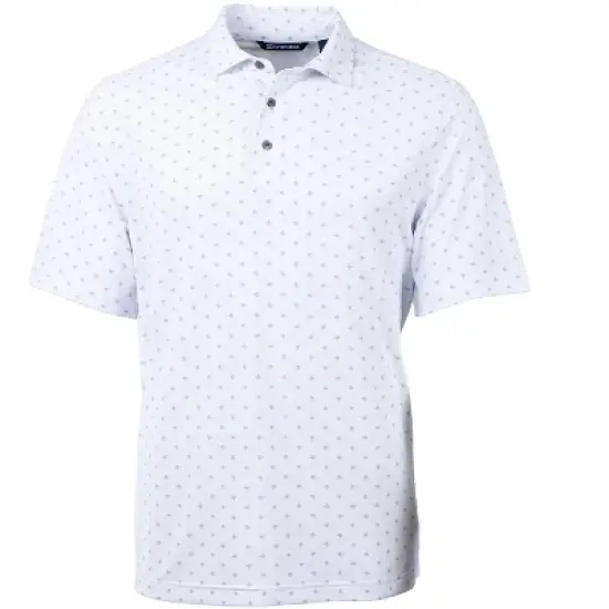 Cutter & Buck Virtue Eco Pique Tile Print Recycled Mens Polo Shirt image {3}