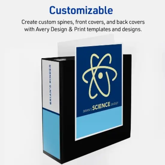Avery Heavy-Duty Binder, 4" One Touch EZD Rings, Black (79604) image {4}