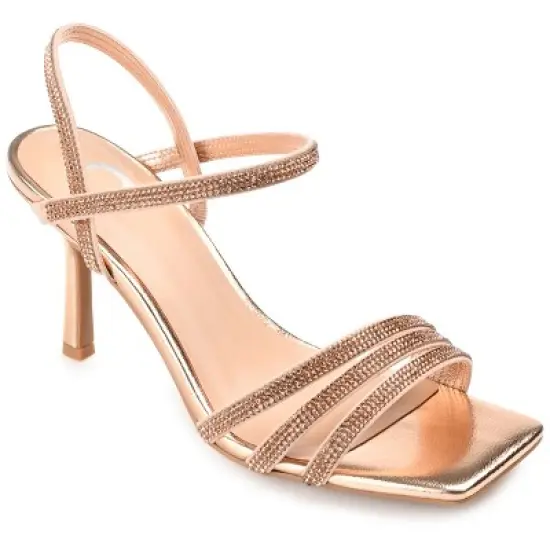 Journee Collection Womens Coraa Tru Comfort Foam Open Toe Mid Stiletto Pumps image {10}