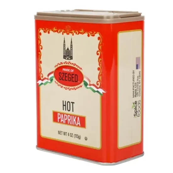 Szeged | Pride of Szeged Hot Paprika Powder | 4 oz | Gourmet Spice | 1-Pack image {3}