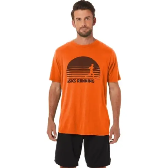 ASICS Men's Sunrise Runner Graphic Tee Running Apparel 2031C811 image {5}
