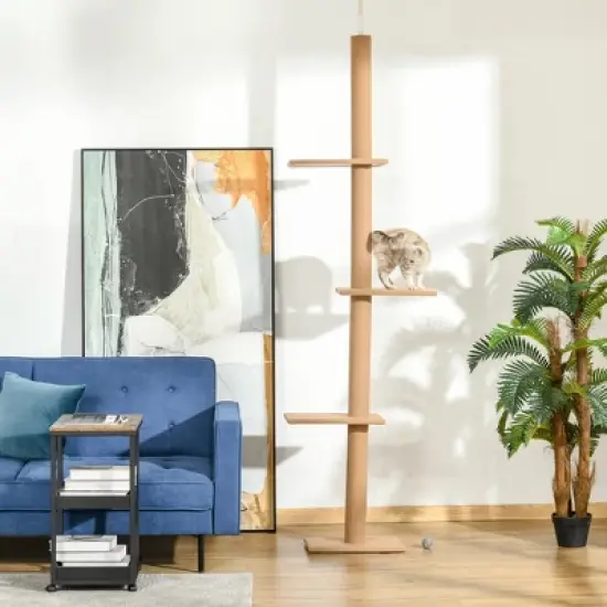 Multipet Floor-to-Ceiling Cat Tree Cat Climbing Tower with Sisal-Covered Scratching Posts image {4}