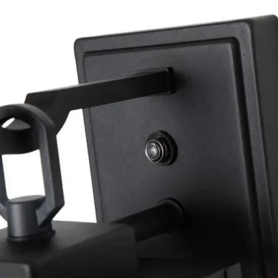 C Cattleya 1-Light Matte Black Dusk to Dawn Outdoor Wall Lantern Sconce image {3}