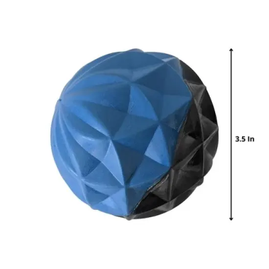American Pet Supplies Large Geometric Design Textured Ball Dog Chew Toy image {2}
