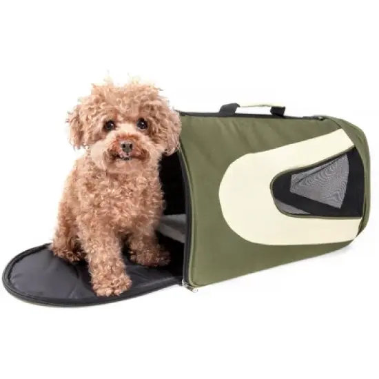 Cesicia Folding Zippered Sporty Mesh Pet Carrier image {5}