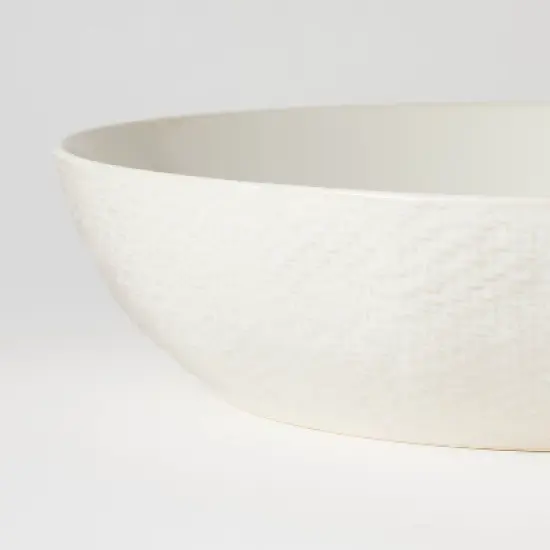 Stoneware Ceramic Round Serving Bowl Cream - Threshold&trade; designed with Studio McGee: Large Scratch-Resistant Stoneware image {3}