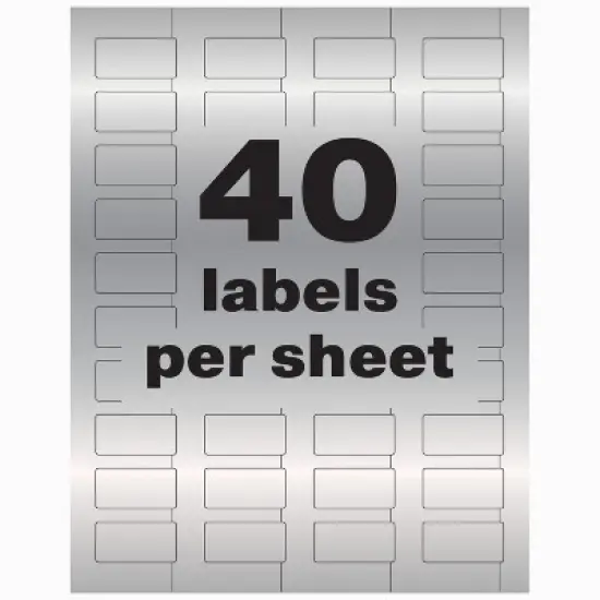 Avery PermaTrack Metallic Asset Tag Labels, 3/4" x 1-1/2", 320 Asset Tags (61523) image {5}