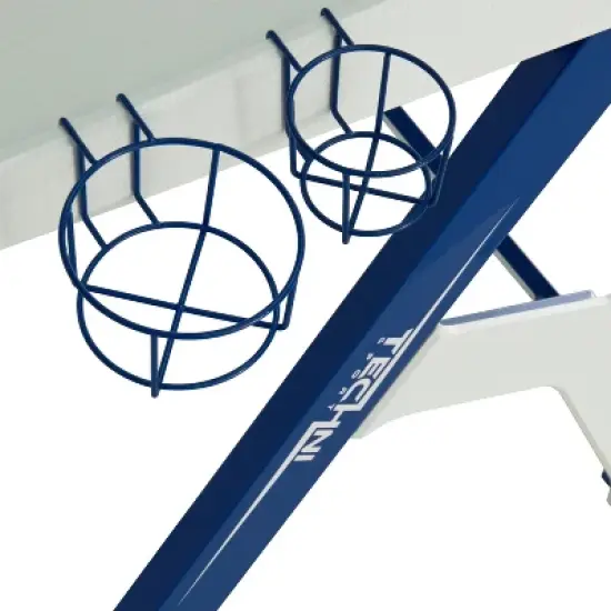 Ergonomic Computer Gaming Desk Blue - Techni Sport image {10}