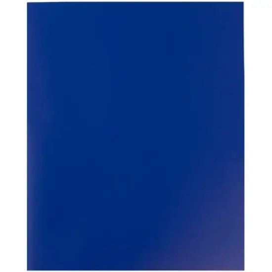 JAM 6pk POP 2 Pocket School Presentation Plastic Folders Blue image {4}