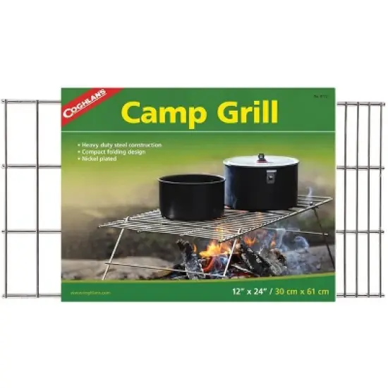 Coghlan's Camp Grill, 12" x 24" Heavy Duty Steel Construction, Camping Gear Pot image {1}