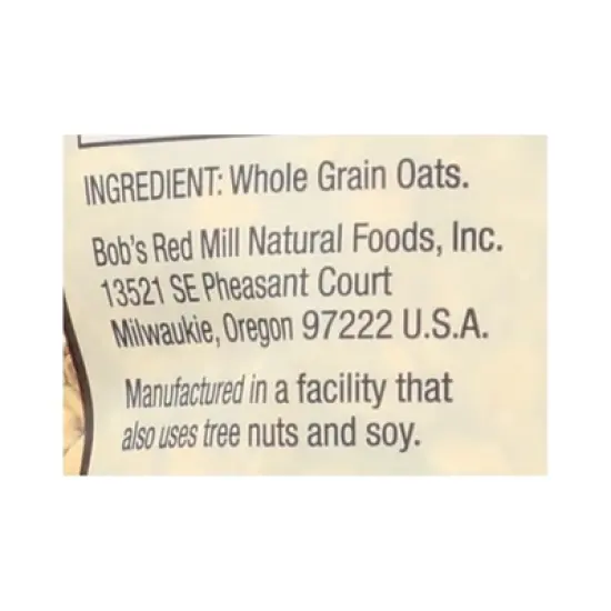 Bob's Red Mill Extra Thick Rolled Oats Whole Grain - Case of 4/32 oz image {6}