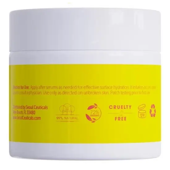 Seoul Ceuticals Korean Skin Care Turmeric Cream - Korean Face Moisturizer for Dull Dry Skin Korean Beauty Skincare - Salicylic Acid Cream + HA, 2oz image {4}