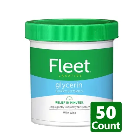 Fleet Laxative Glycerin Suppositories for Adult Constipation - 50ct image {8}
