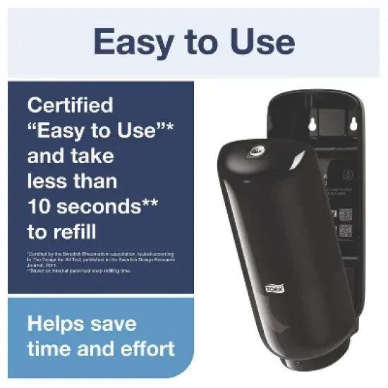 Tork Odor-Control Hand Soap Liquid S4 Refill, Perfume-Free, 1 L, 6/Carton image {5}