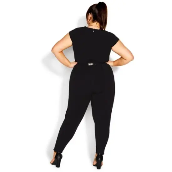 Women's Plus Size Evie Jumpsuit - black | CITY CHIC image {1}