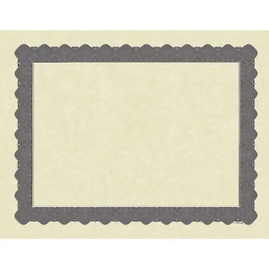 Masterpiece Studios Certificates 8.5" x 11" Beige and Metallic Silver 25/Pack (934325) image {3}