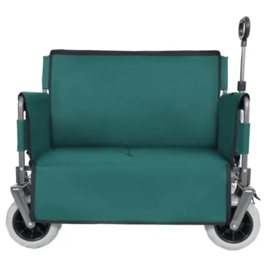 YONWAY 3-in-1 Folding Wagon with Bench Seat, 500lbs Heavy Duty Capacity & 9x4 All-Terrain Beach Tires - Perfect for Camping, Beach,Parks image {8}