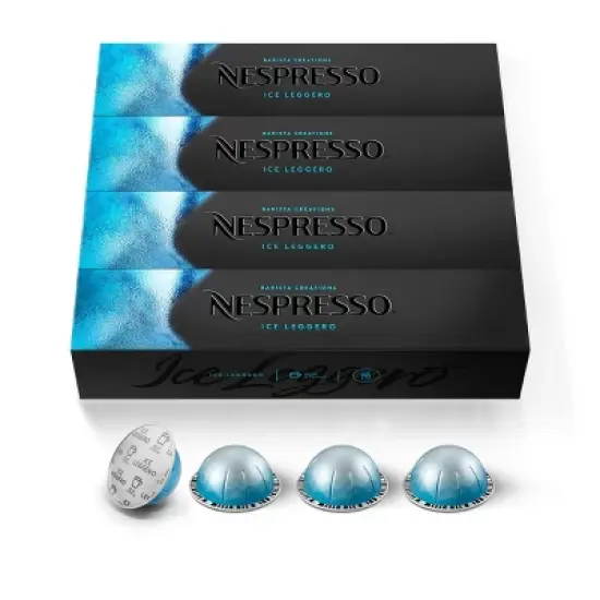 Nespresso Vertuo Ice Leggero Double Espresso Capsules, Medium Roast - 40ct image {8}