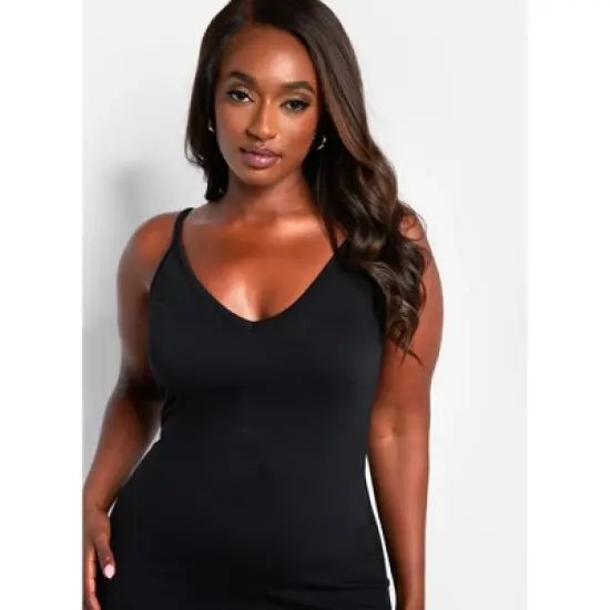 Rebdolls Women's Essential Strappy Midi Bodycon Dress image {2}