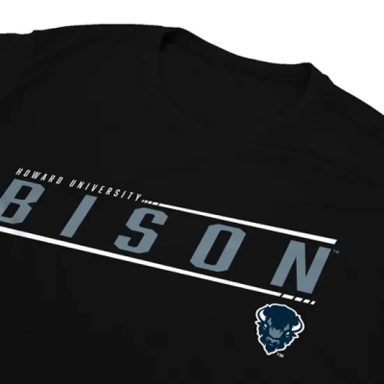 Men's Howard University Men's Sport Active T-Shirt Sleek CollegiateBlack image {4}