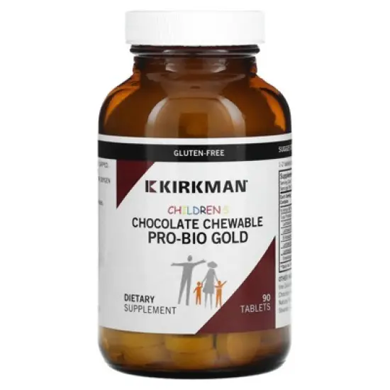 Kirkman Labs Children's Chewable Pro-Bio Gold, Chocolate, 90 Tablets image {4}