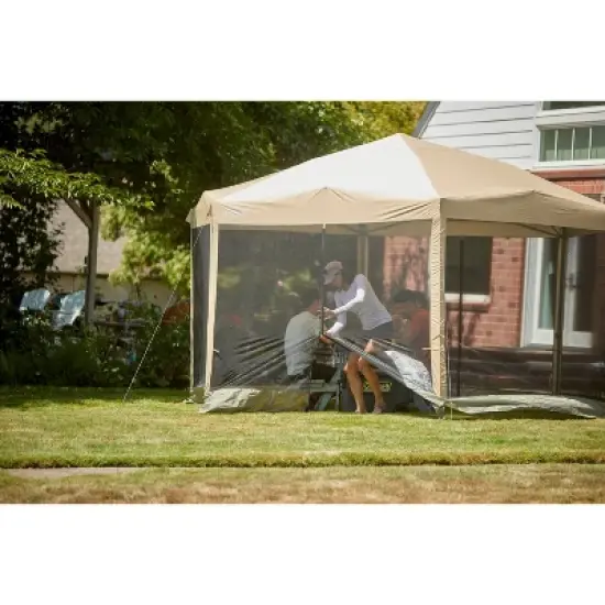 Coleman Back Home 15'x13' Screened Shelter - Tan image {7}