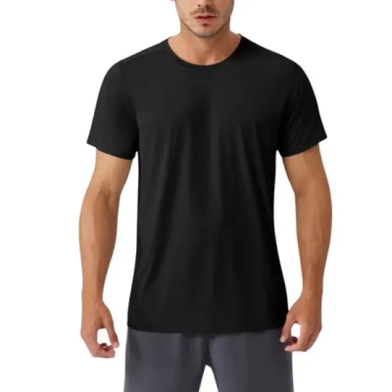 Anna-Kaci Active Men's Moisture-Wicking Short Sleeve T-Shirt with Soft Lightweight Fabric and Athletic Fit image {8}